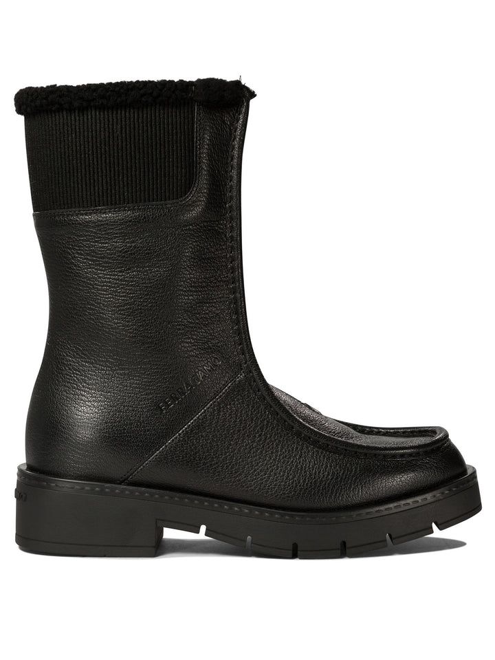 Ferragamo Montse Fur Boots and Ankle Boots - Black | 4c34e7ee1311897c0939d5edc7e96f0853cce3ce