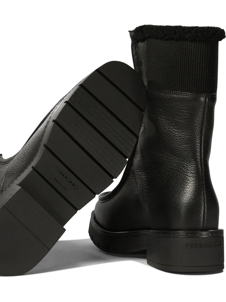 Ferragamo Montse Fur Boots and Ankle Boots - Black | 3740b03163a313f5927042844276bcddd4e73ba7