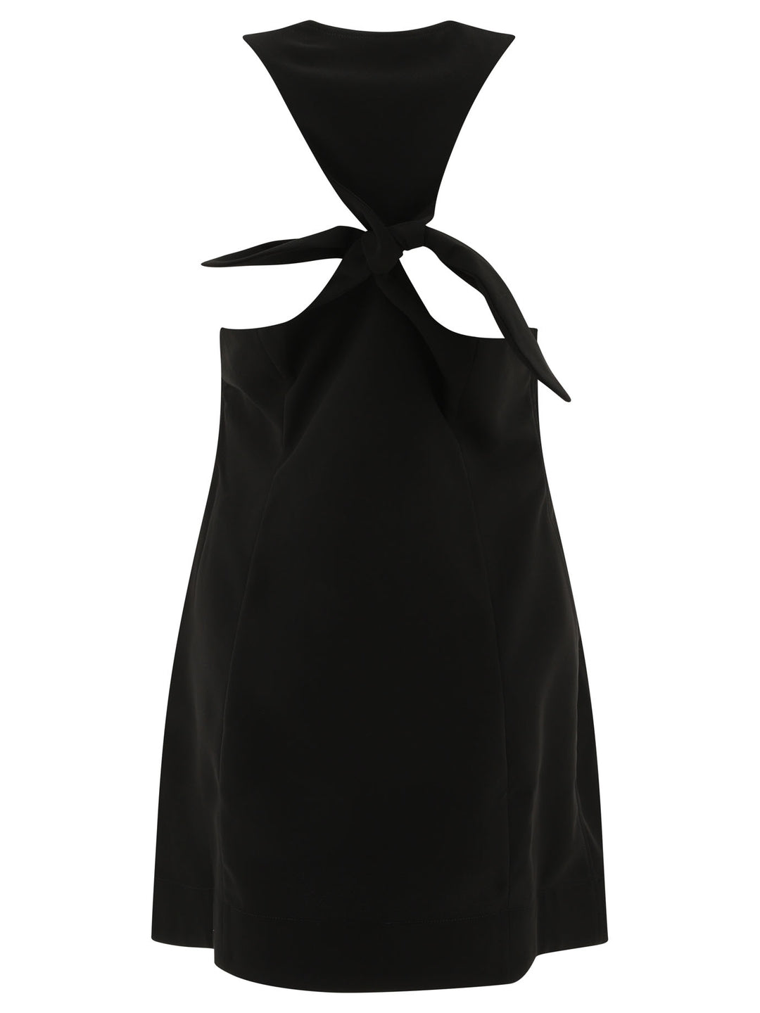 Ganni Twill Dress Dresses - Black | 77d979b969f07a9d1d285b80b08b815b0a91ea75