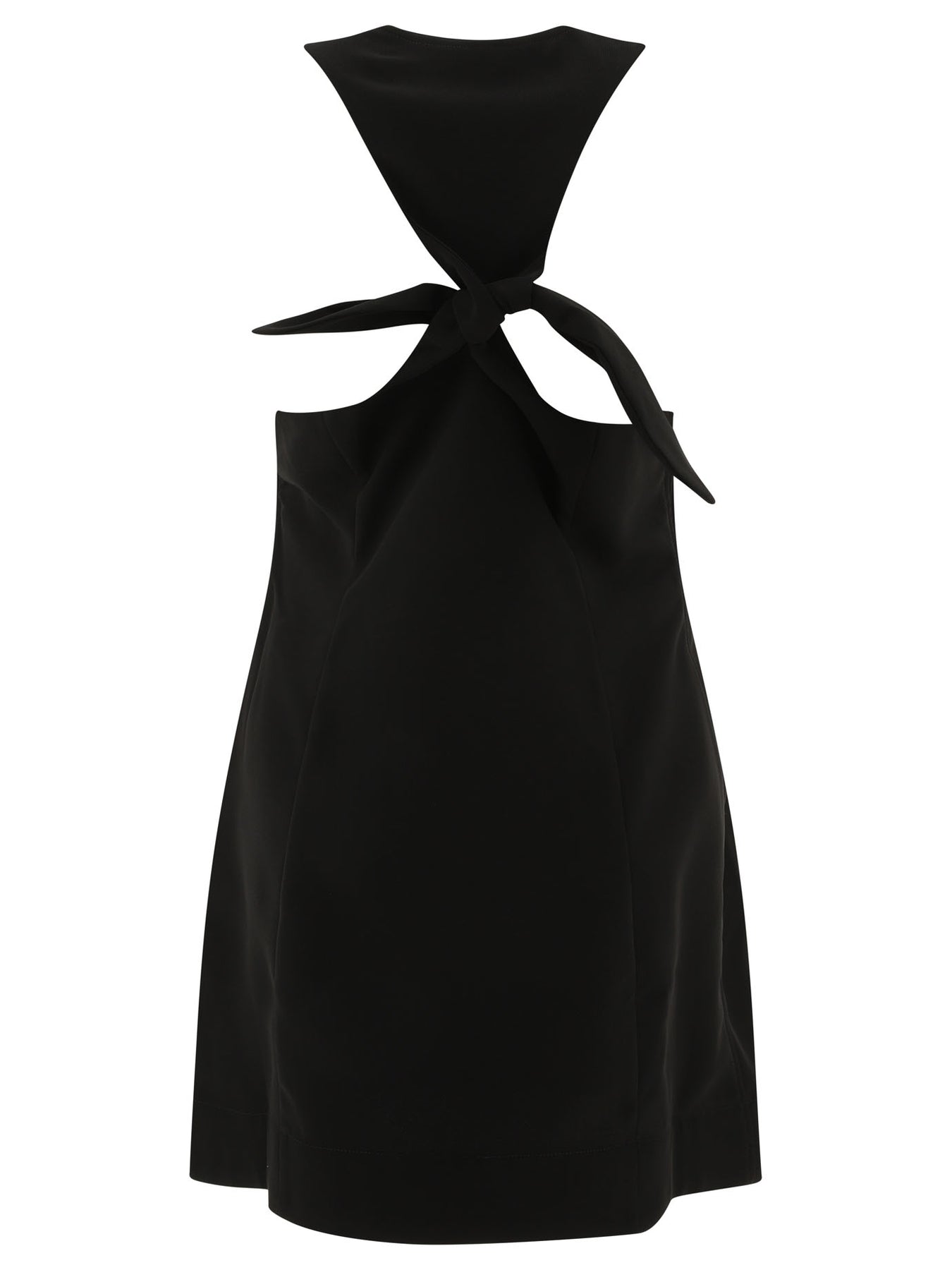 Ganni Twill Dress Dresses - Black | 77d979b969f07a9d1d285b80b08b815b0a91ea75