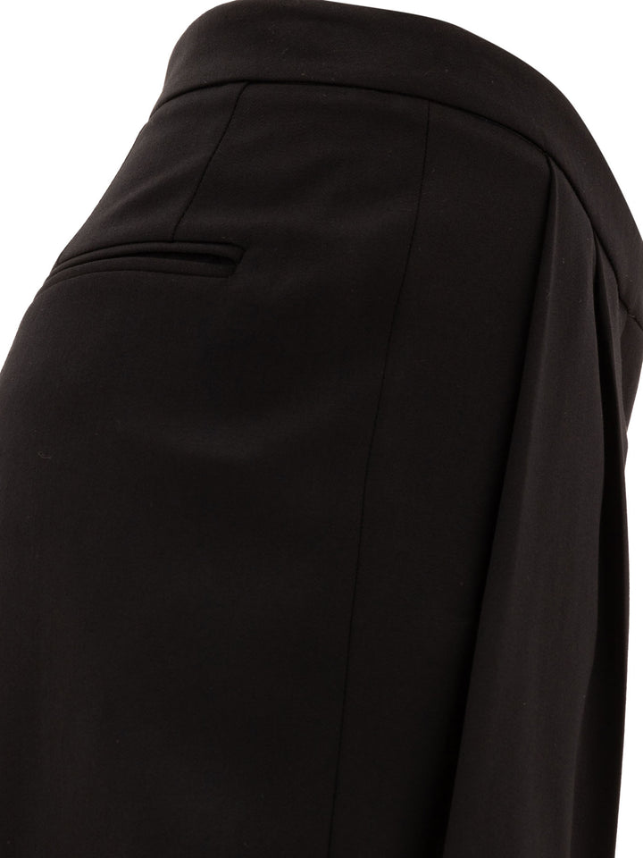Givenchy Wool Pleated Trouses Trousers - Black | 08e460aadb22d7df8cca5dcc3a848d961da56c21