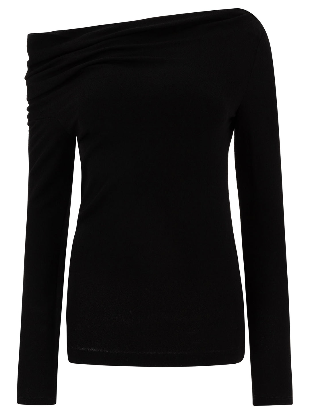 Givenchy Top With Draped Collar Tops - Black | 7d07ccefab3b65d8f817cdc3ef2e31671188a989