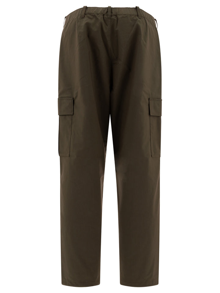 Goldwin Wool Blend Twill Trousers - Green | e7de157a566afd44fa88dce66c97deb7e040b21c