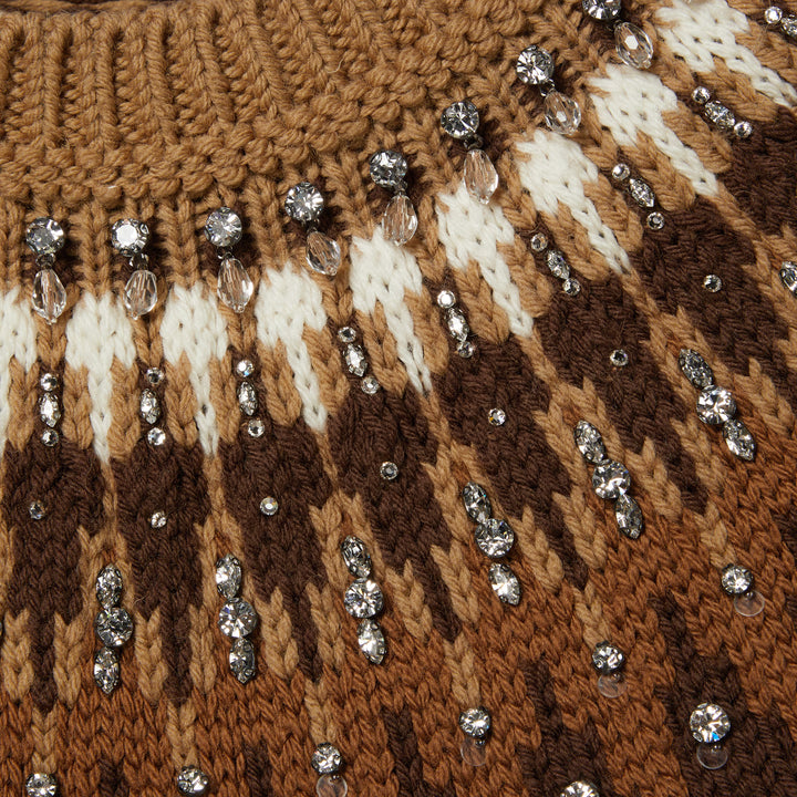 Gucci Maglione In Lana Knitwear - Brown | 5a0e2a03a5ef078839b38cc6d63806958c8e7a9c