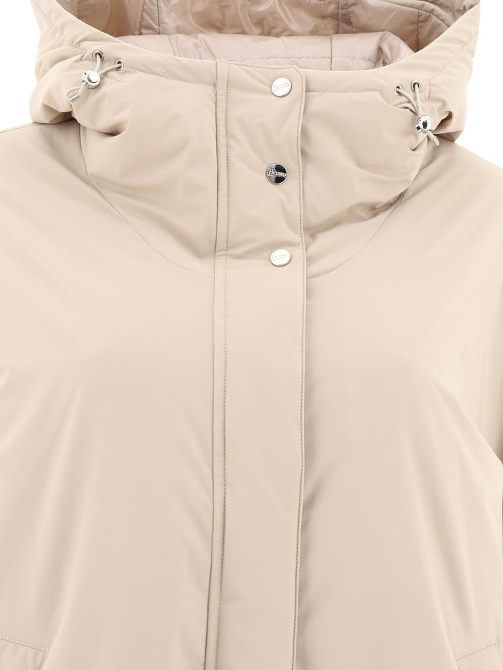 Herno A-Shape Jackets and Coats - Beige | f619a6eaad5816d28e0a3d6a64d37f8b3977e764