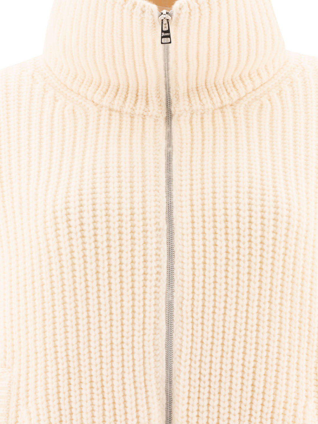 Herno Resort Cardigan In Infinity Knitwear - White | 500af1431d072625cd1a4e19200d557fefdbf0be
