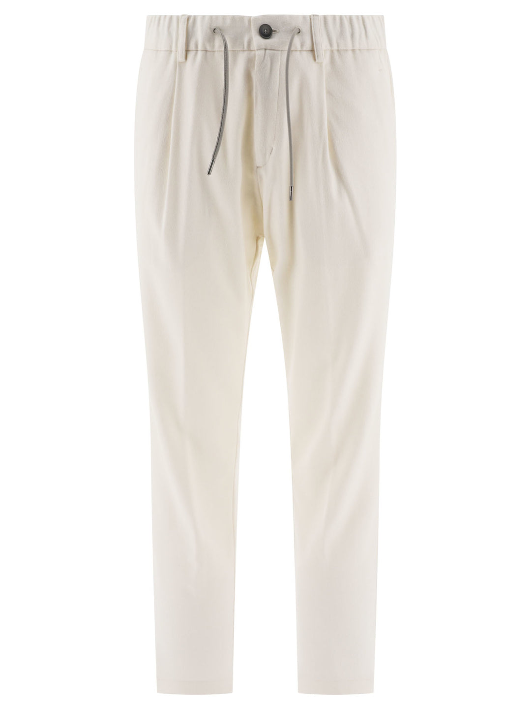 Herno Cashmere And Silk Trousers - White | 77278188577ad5d83ff5aa08f09f29ba2a049721