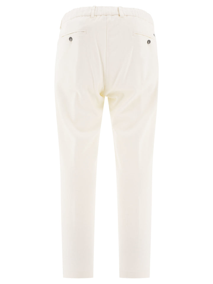 Herno Cashmere And Silk Trousers - White | 21a820c13a6257e2bc6876a694a90a75e810e372