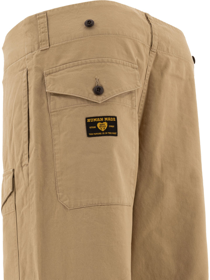 Human Made Straight-Leg Cargo Trousers - Beige | 44a29f5358a40f65e5e6e84d70d1be73ae0dec0e