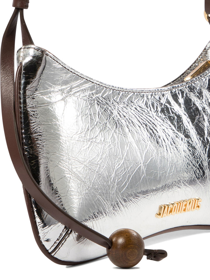 Jacquemus Le Bisou Perle Shoulder Bags - Silver | 3122bf24163410c66eb5179e18d08a612bd7383d