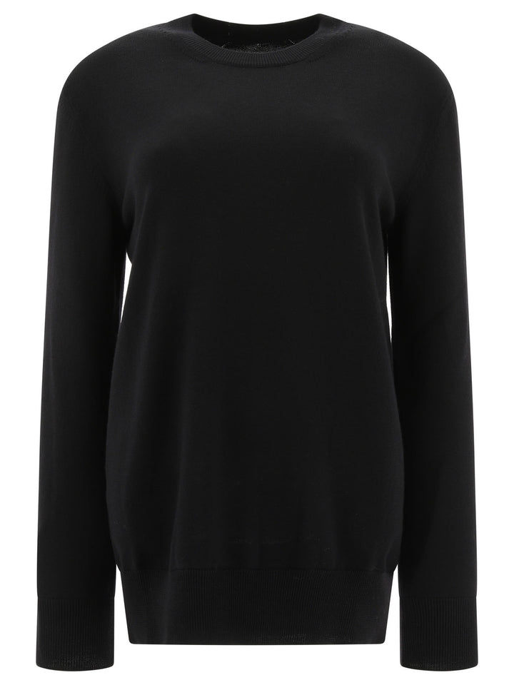 Jil Sander Medium-Weight Crewneck Sweater Knitwear - Black | b34e4e0e9b1fbeaa5f228e6afd21ca98e47fed8b