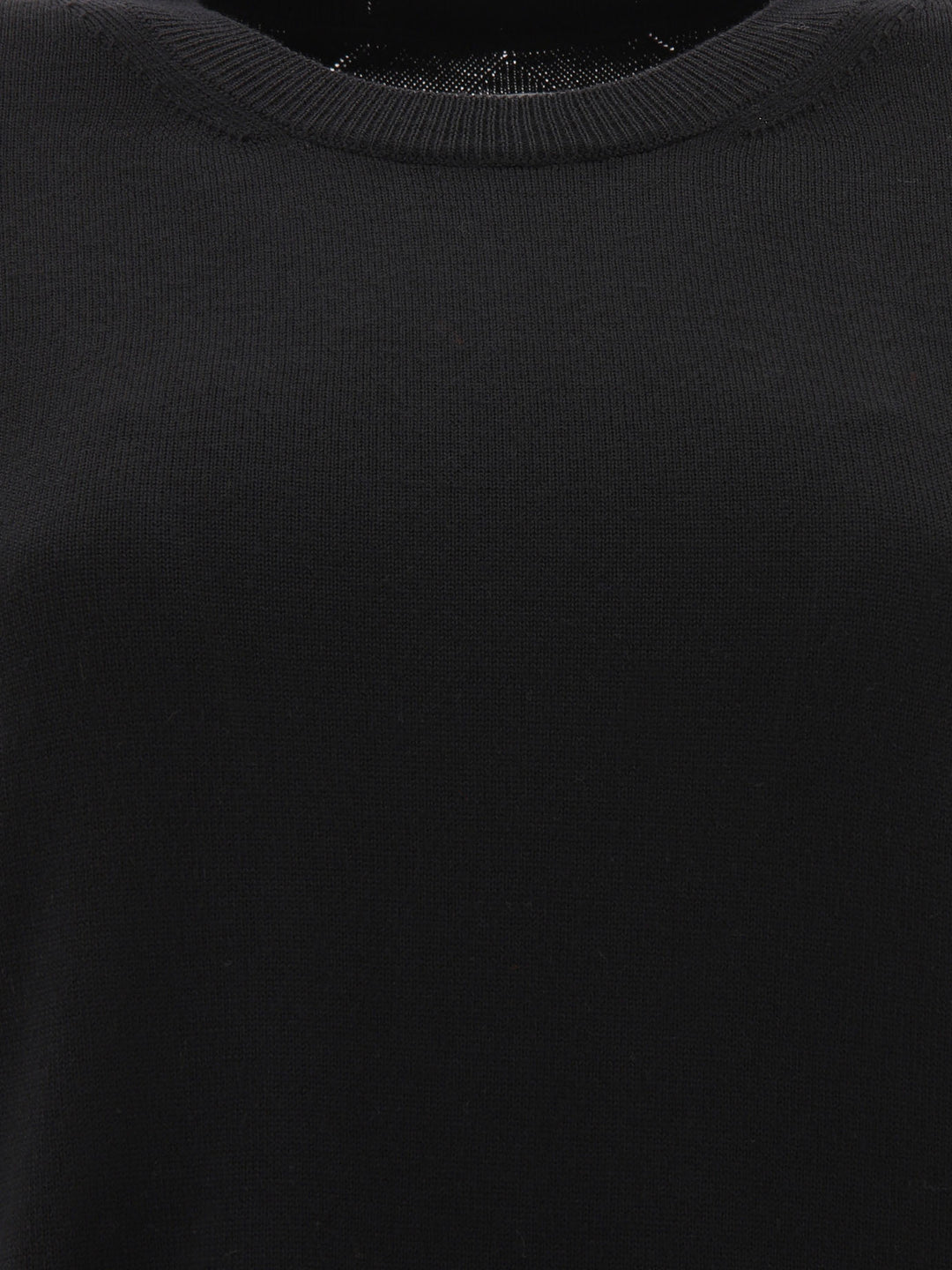Jil Sander Medium-Weight Crewneck Sweater Knitwear - Black | a8a6cea8b25306986414a621d0ecaedbeddf30bf