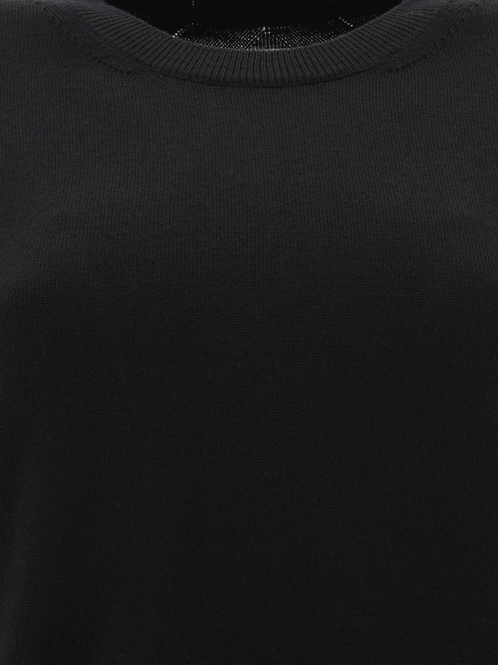 Jil Sander Medium-Weight Crewneck Sweater Knitwear - Black | a8a6cea8b25306986414a621d0ecaedbeddf30bf