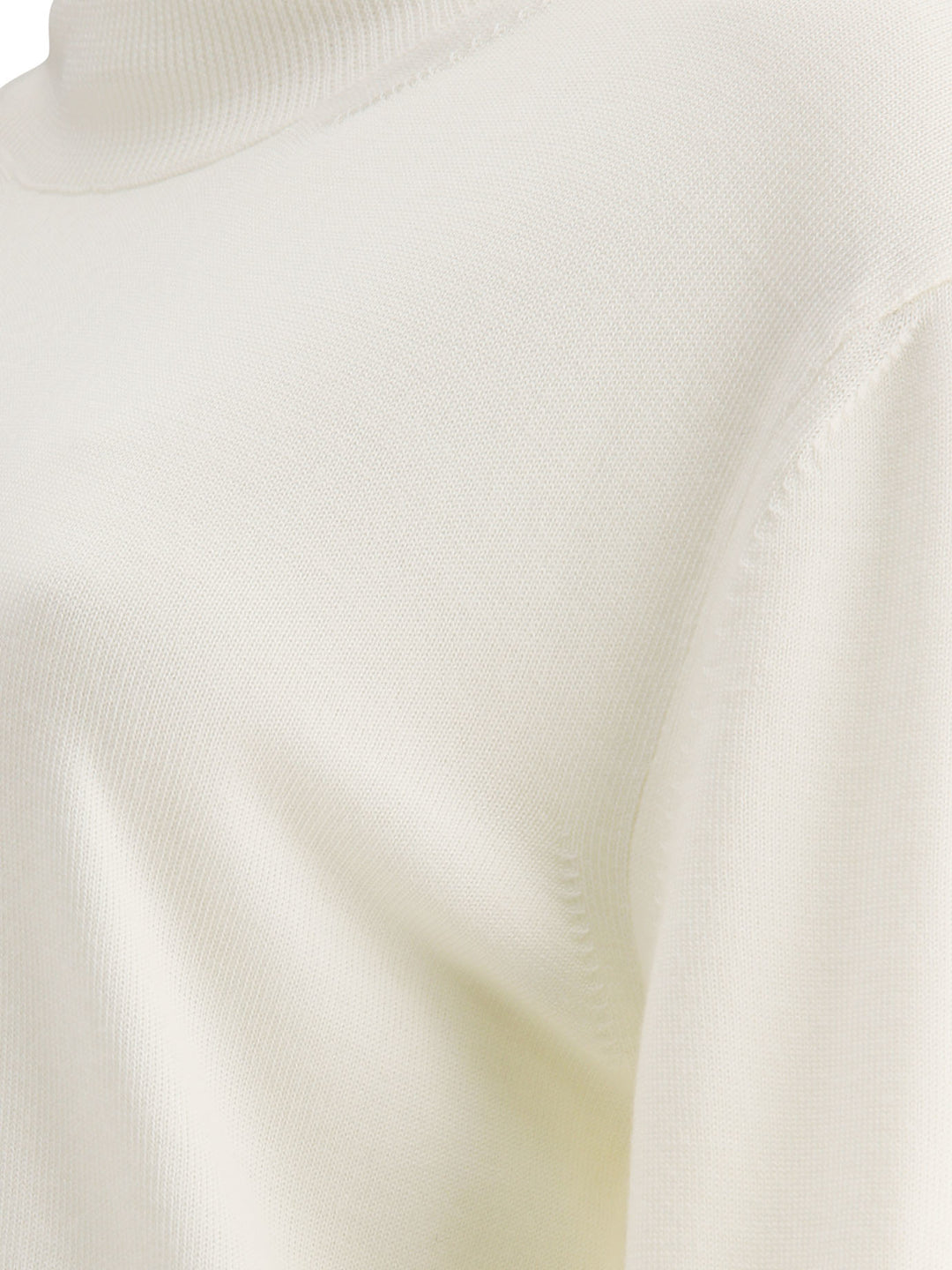 Jil Sander Lighweight Turtleneck Sweater Knitwear - White | 5d9d55b2a8880d1e73ba379752564a1412fa9153