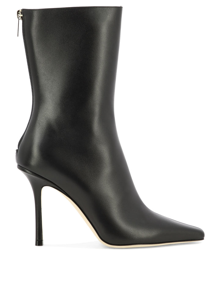 Jimmy Choo Agathe 100 Ankle Boots - Black | ae2630fa5fe6a39964a9fc638447a955b0fc2fe9