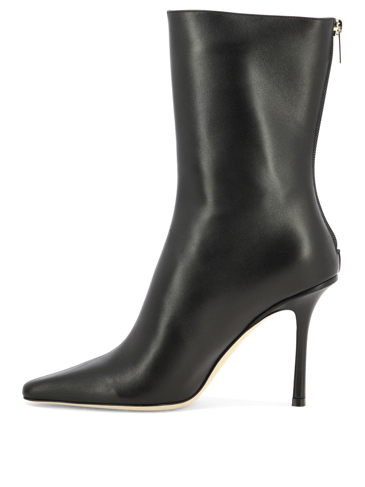 Jimmy Choo Agathe 100 Ankle Boots - Black | 651122b8907834fc04e38301896eec18e51f2ca6