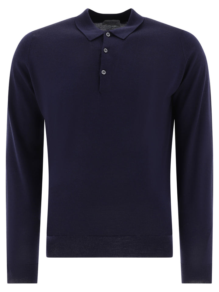 John Smedley Belper Polo shirts - Blue | 620a8f55e9e2f004cc63abe74dd7c26c58ba6640
