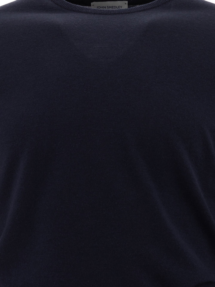 John Smedley Lundy Knitwear - Blue | be34130e9ef6b7d87a25a2f6911da5aaceb5602a