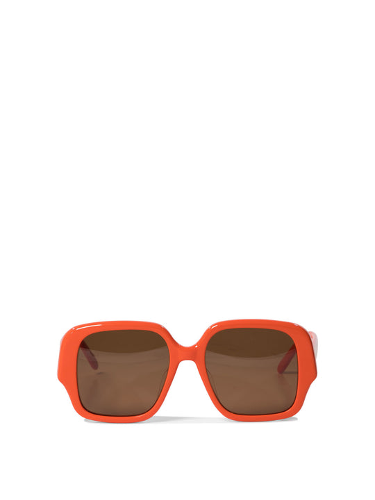 Square Slim Sunglasses Red