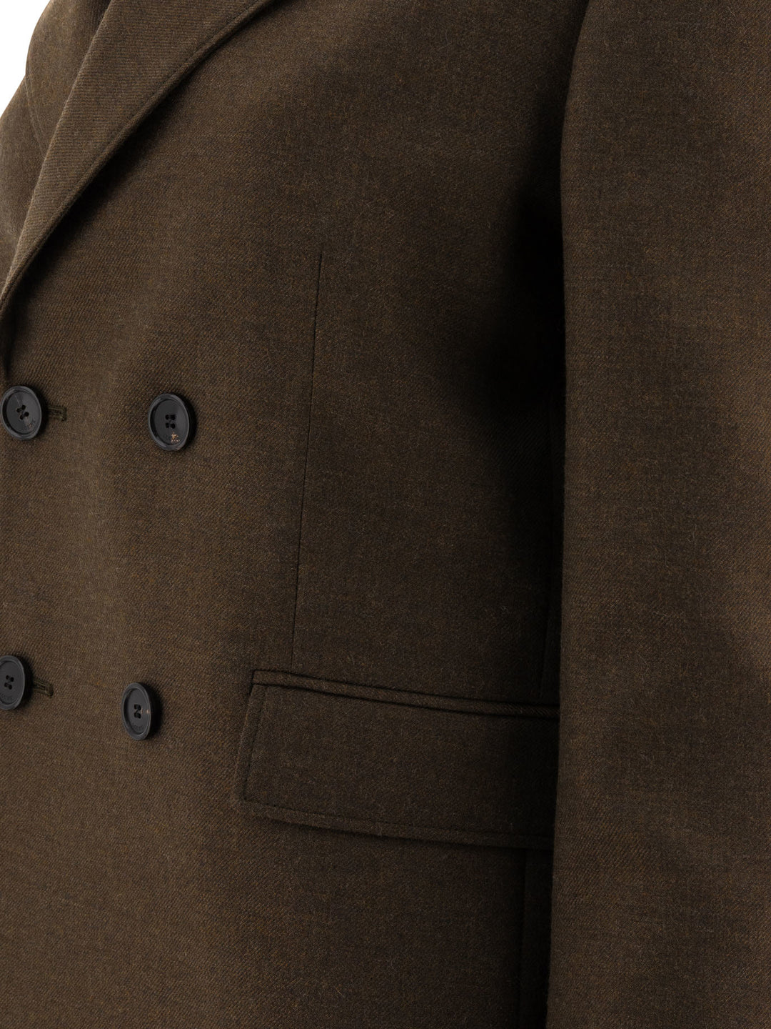 Loewe Double-Breasted Wool Blazer Jackets and Coats - Green | f916360fc1e98cd6d5dae8602db55b30bd7eda94