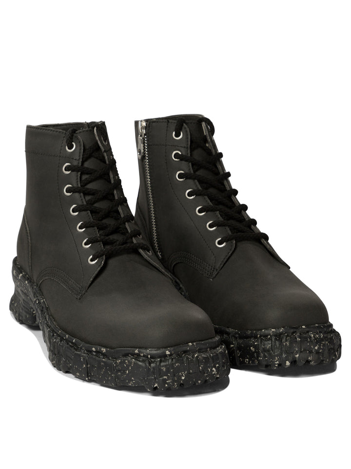Maison Mihara Yasuhiro Vintage-Like Combat Boots - Black | 2da3d730c787c2e843e15328fcd136122b42acaa