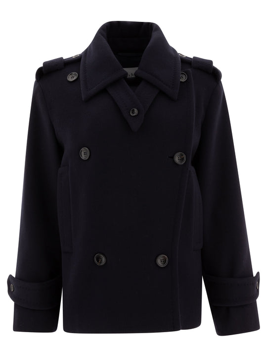 Wool And Cashmere Coat Jackets And Coats Blue
