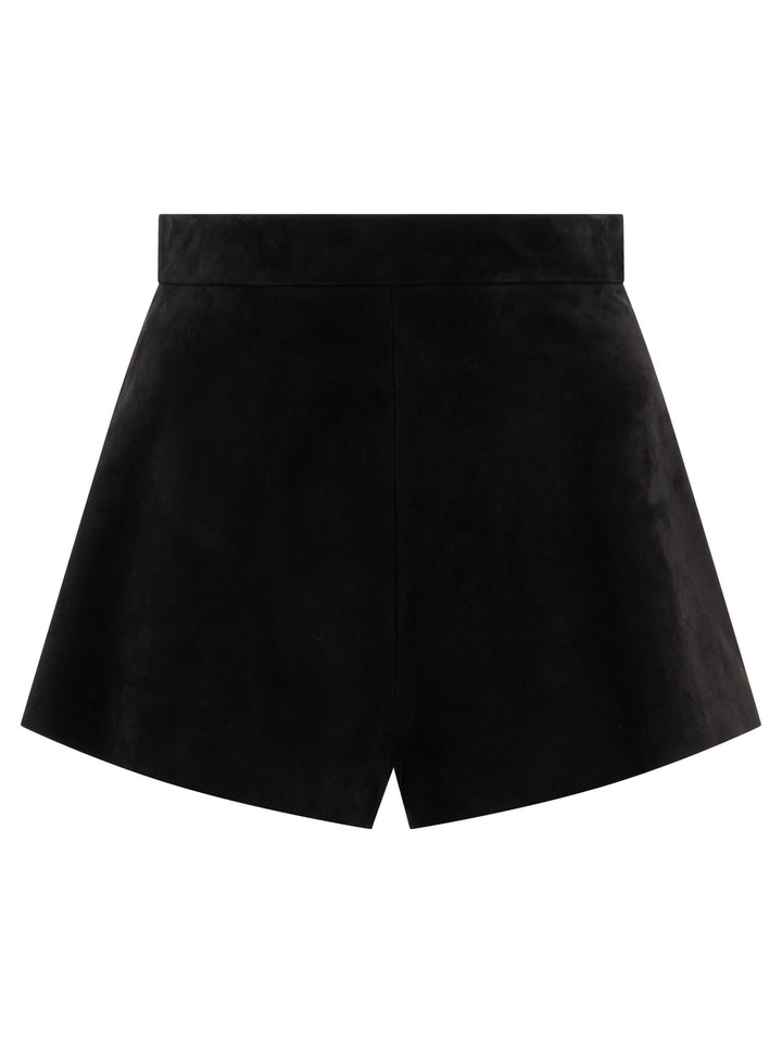 Max Mara Suede Shorts - Black | b7453801f0cefe0f3a432e532cf04888ef947864