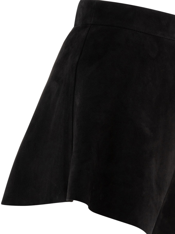 Max Mara Suede Shorts - Black | eaac447fe6490a3956a86812caf5c278a20fdcf3