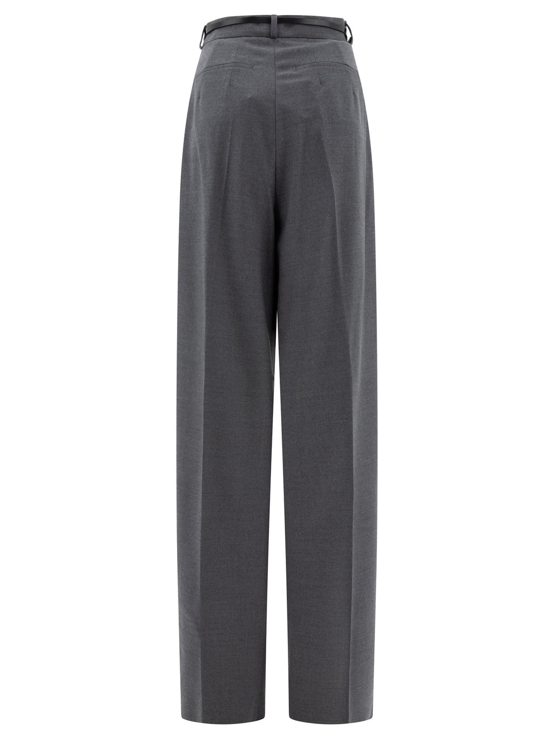 Max Mara Sportmax Oversized Stretch Wool Trousers - Grey | e2b5d190286e065509f74acdb5172a3ca3bef5c9