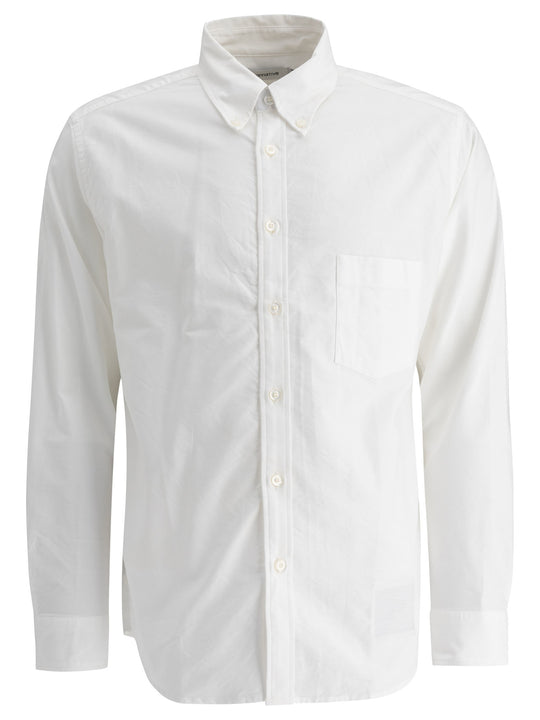 Cotton Shirt With Pocket Shirts White