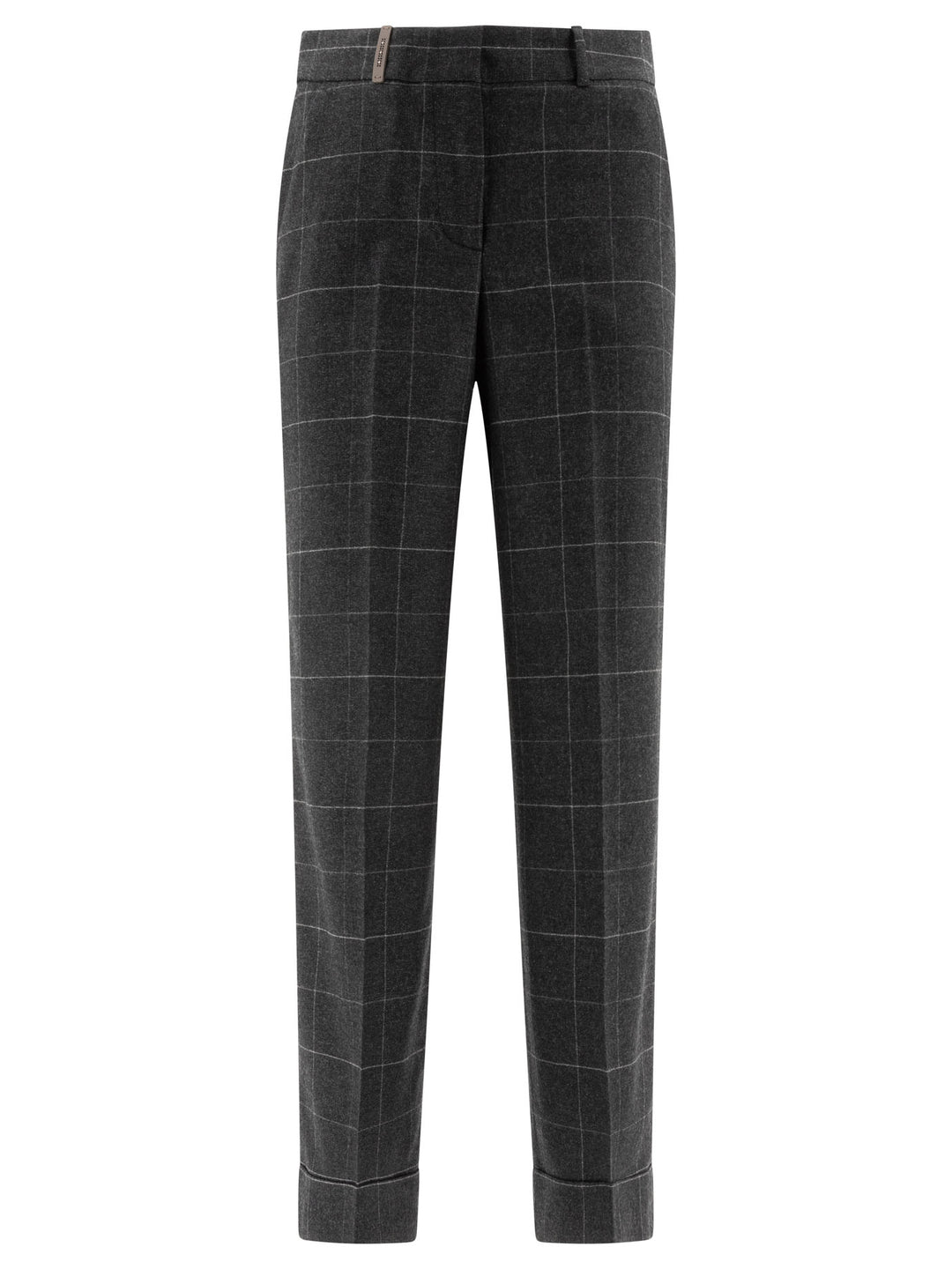 Peserico Wool And Cashmere Trousers - Grey | e155a35ed3349fba17cf907cc44ccb9b7aebc888