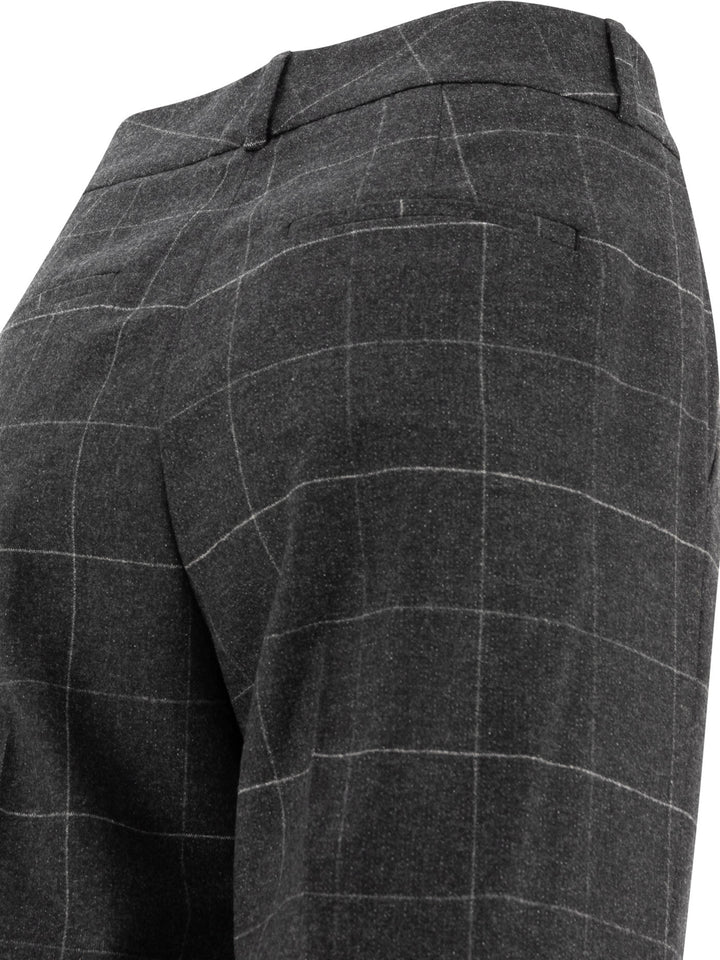 Peserico Wool And Cashmere Trousers - Grey | 7076cea7837deffd54f19ab41a25c0d2763cb2c1