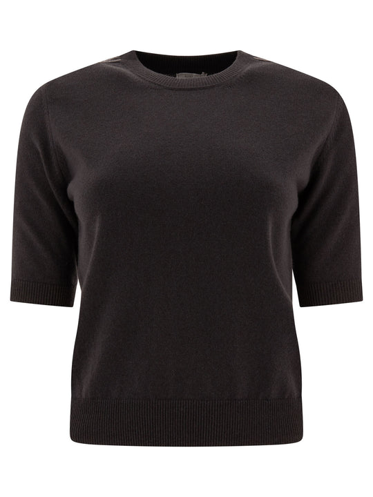 Sweater With Punto Luce Knitwear Grey