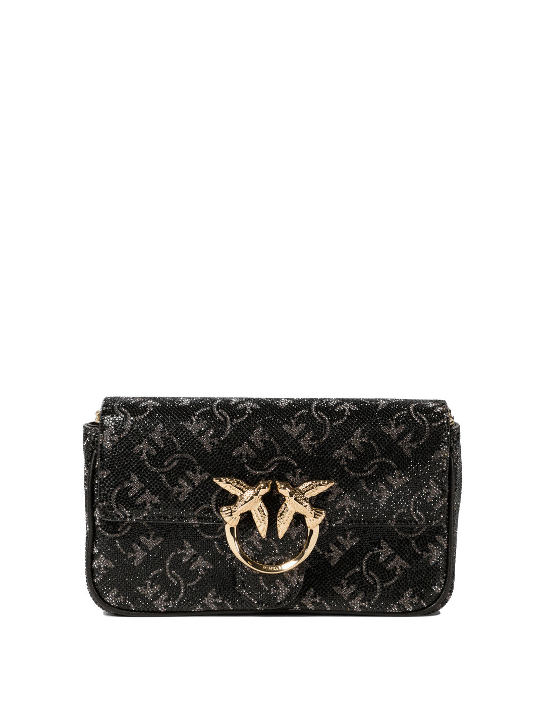 Pinko Love One Pocket Crossbody Bags - Black | 643622ce3dd077dc0784328add6c52ae94d652d5