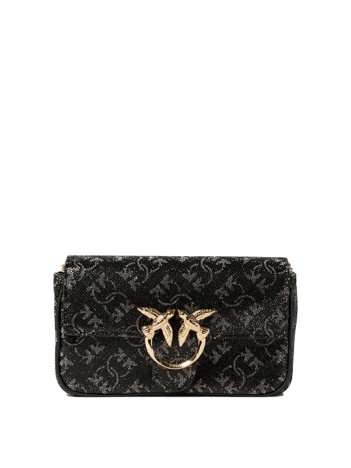 Pinko Love One Pocket Crossbody Bags - Black | 643622ce3dd077dc0784328add6c52ae94d652d5