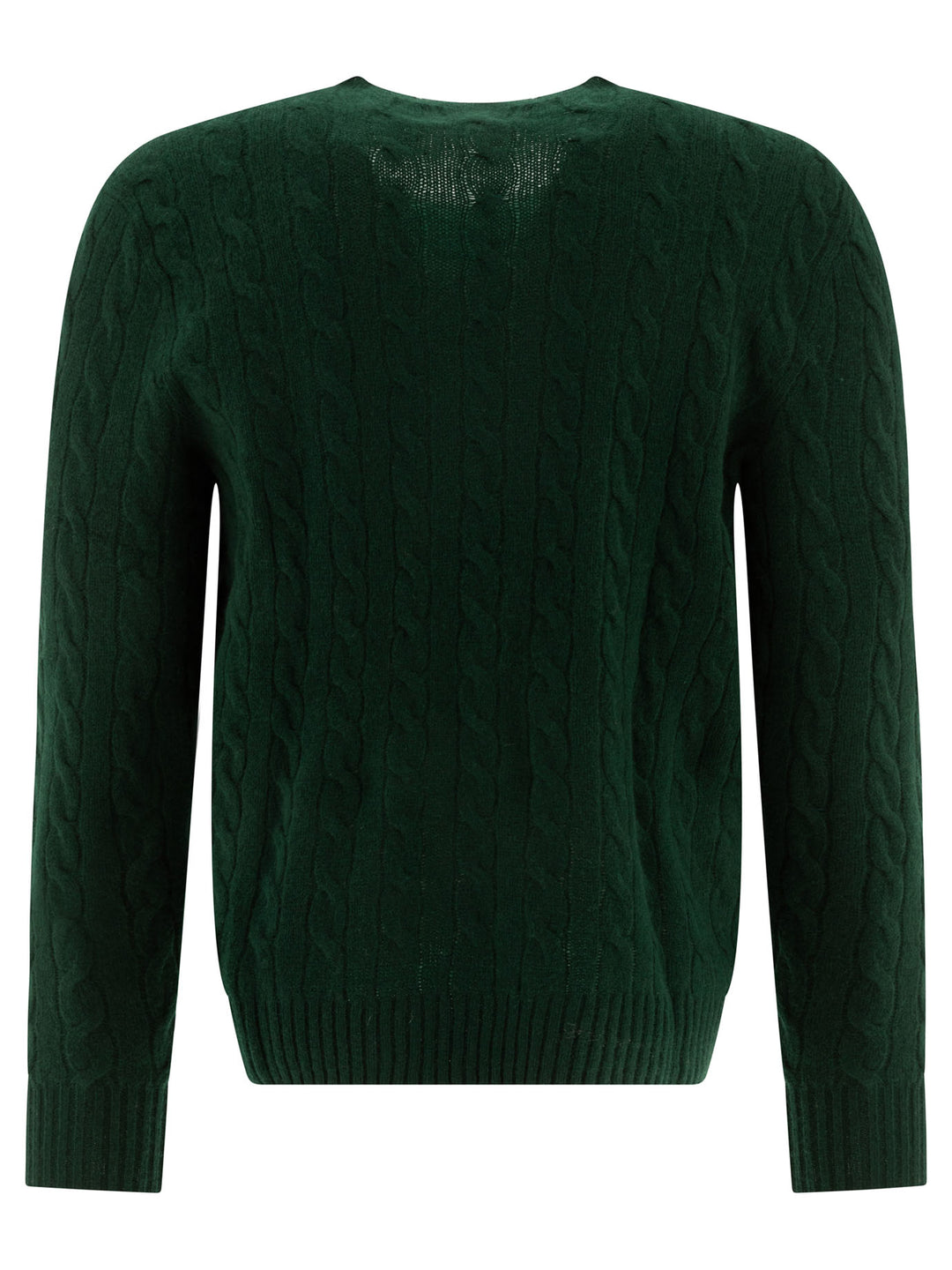 Polo Ralph Lauren Wool And Cashmere Crewneck Sweater With Logo Knitwear - Green | 5aa6084007a9d7ea7fa05d4bdf3cedd149629d5d