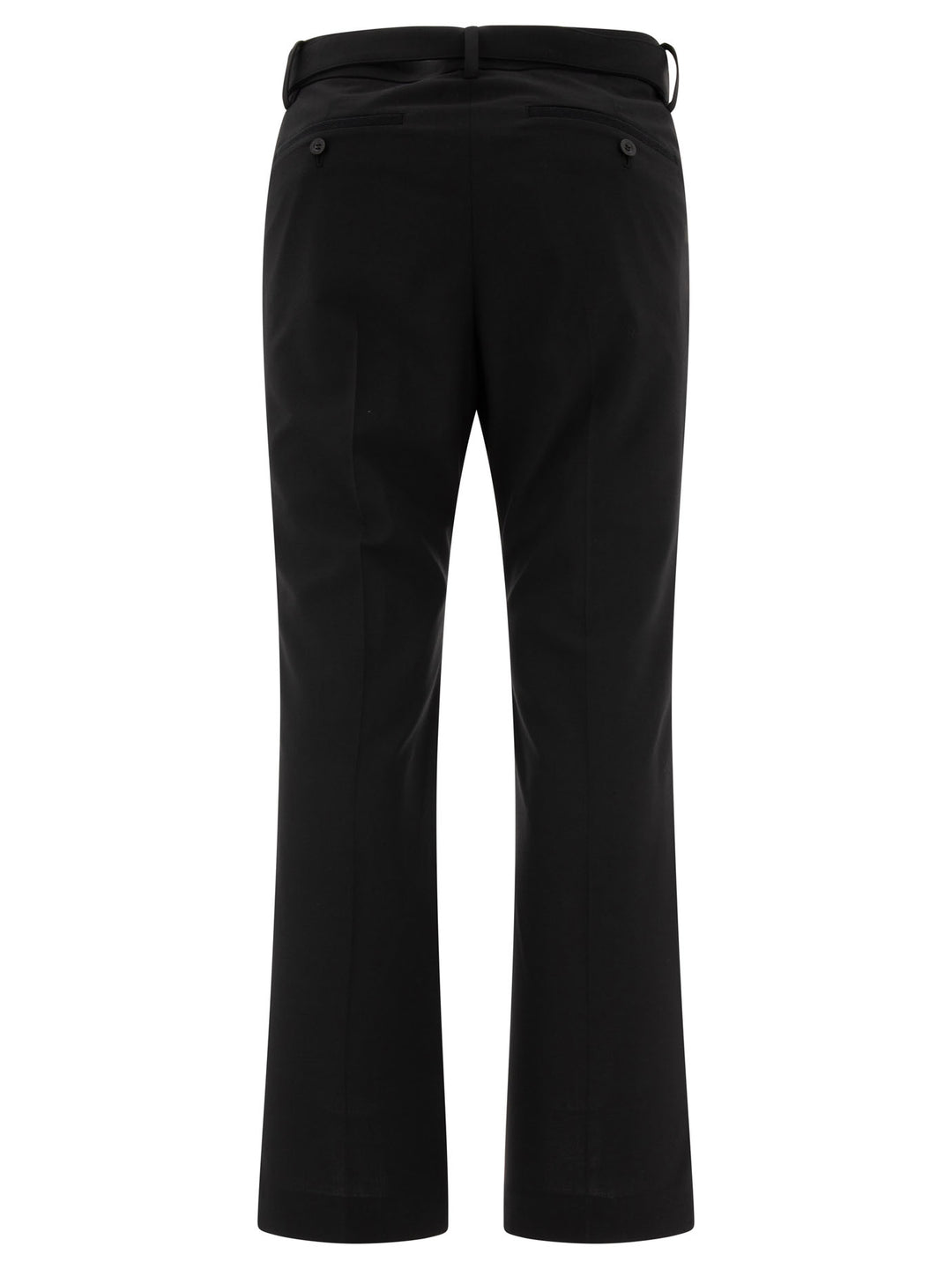 Sacai Belted Trousers - Black | 8e5a754d85287f2b7f9104f877136e7275530a7c