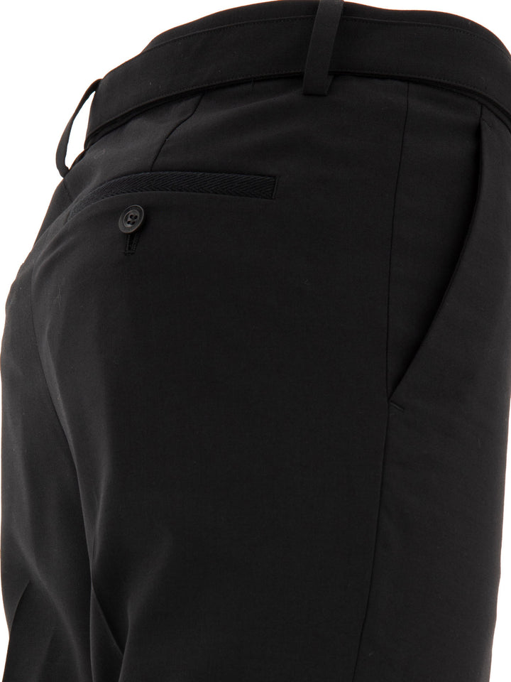 Sacai Belted Trousers - Black | 523b998c8152393f534ca6ff4d6ed4cab7178ca3