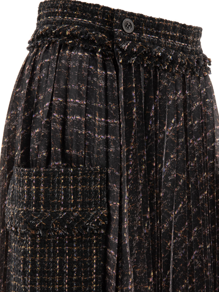 Sacai Pleated Skirt With Cargo Pockets Skirts - Black | cbbcbb6035782e2e21e53432a43f98092b74cec2