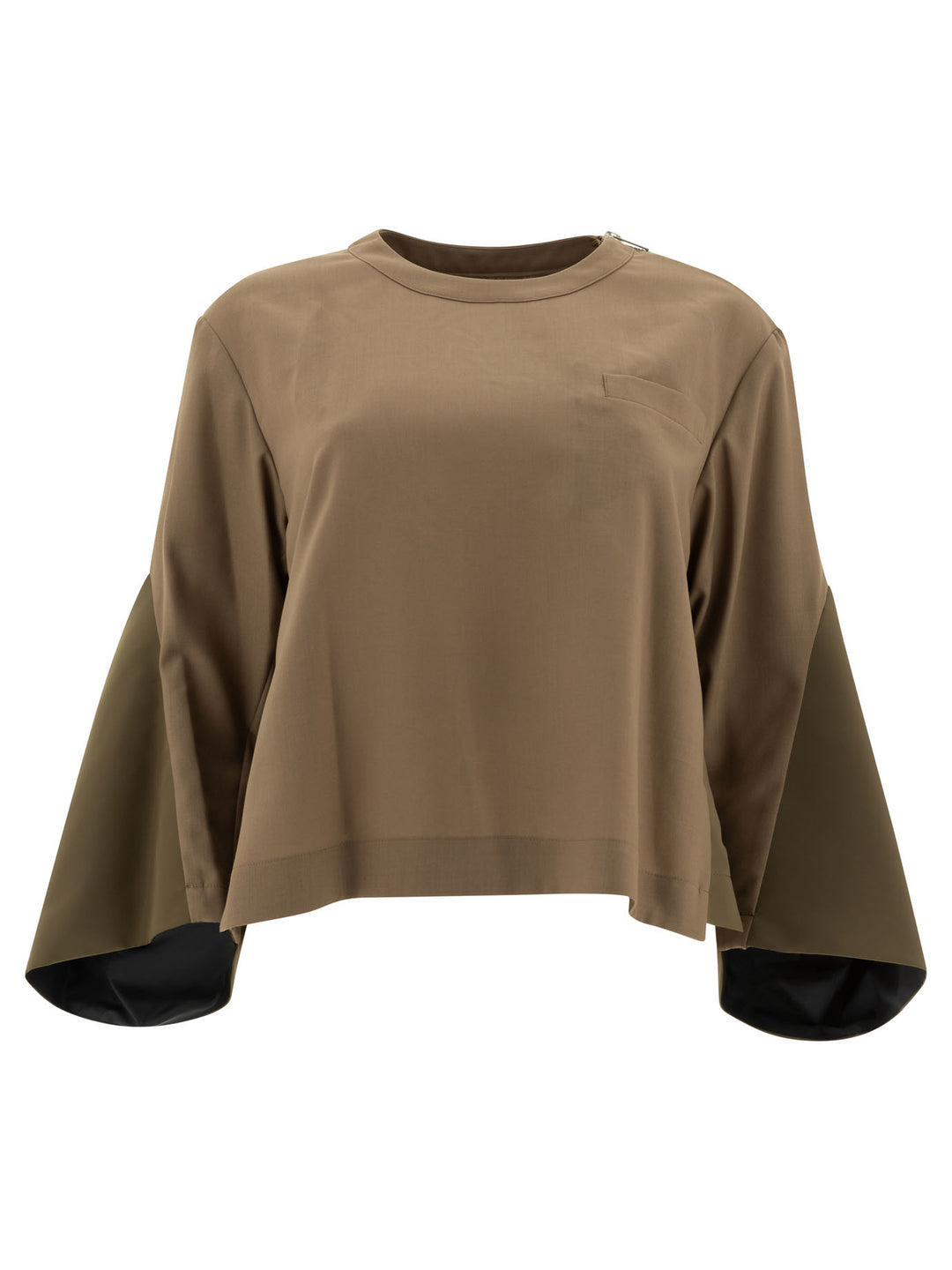 Sacai Suiting X Nylon Twill Knitwear - Beige | 51ccb001d3ec7725af48fd336c25688d3de33aa1