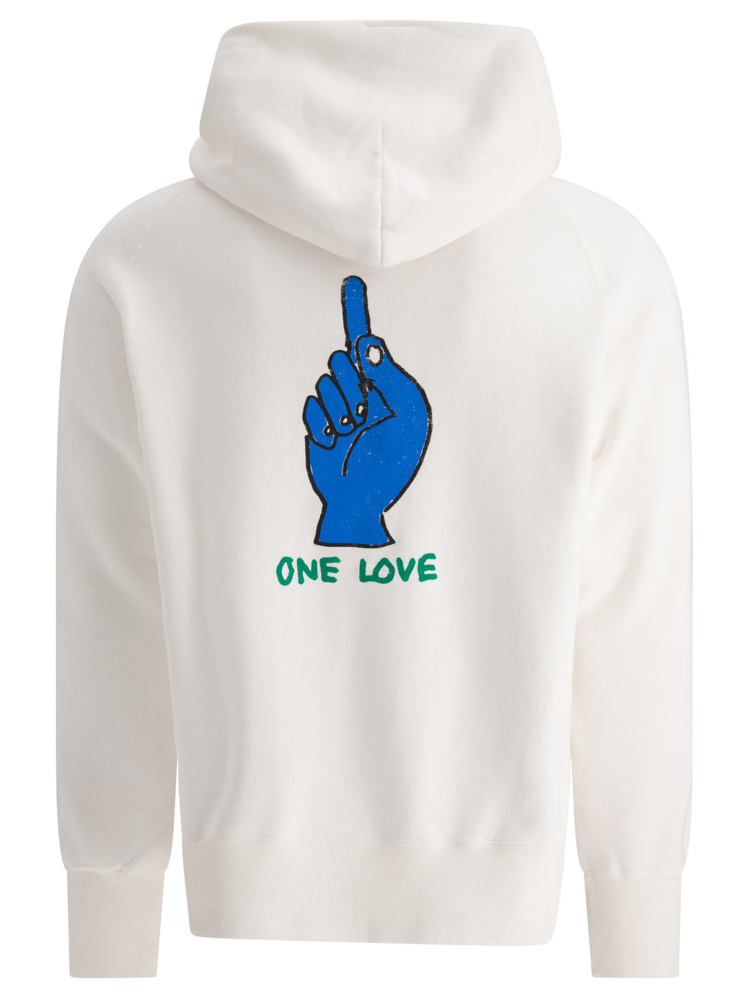 Sacai Gonz One Love Sweatshirts - White | 56294f547a3b4456881c958a09d7e0f67d333d63