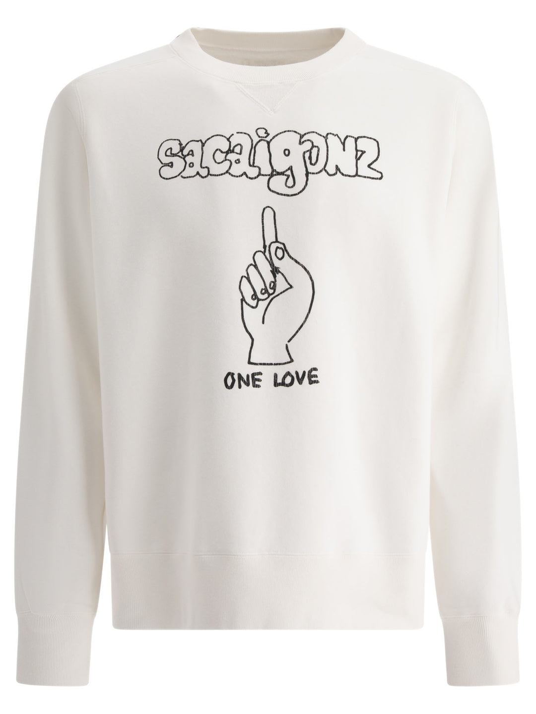 Sacai Gonz Sacaigonz Sweatshirts - White | ab457ad527f5f4cfb292555fff5ef26475823e64