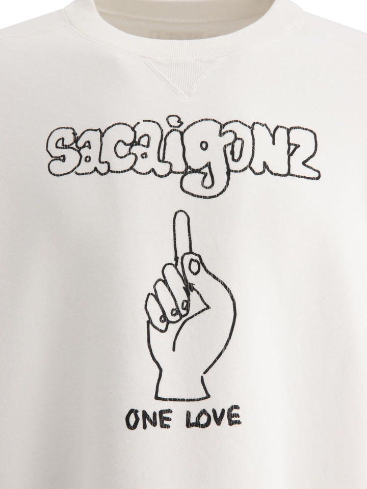 Sacai Gonz Sacaigonz Sweatshirts - White | 60bbf74737bfedcd3994c0f6e7b3ff4a7bc02b7d
