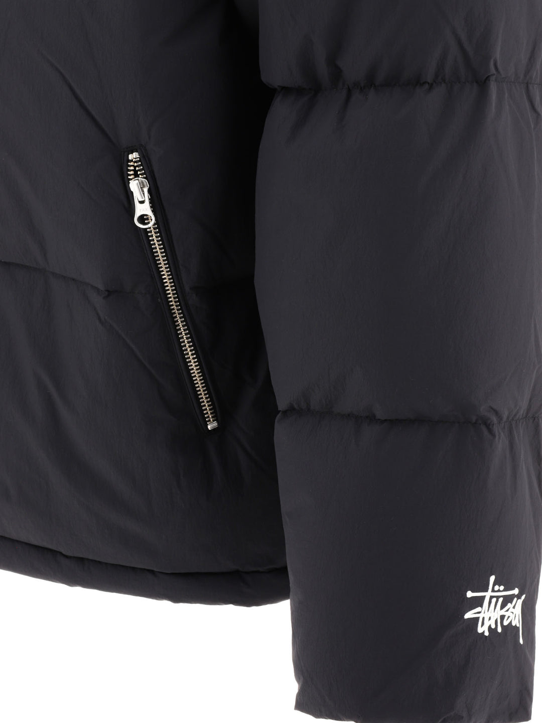 StüSsy Nylon Down Jacket Jackets and Coats - Black | 9078d99bae8f7266f11ead40a0bd0de0bbebd2fe