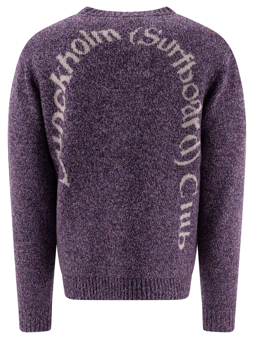 Stockholm Surfboard Club Mélange Sweater Knitwear - Purple | 27bb747d1744142b8375795fccb6baf49a3eceda