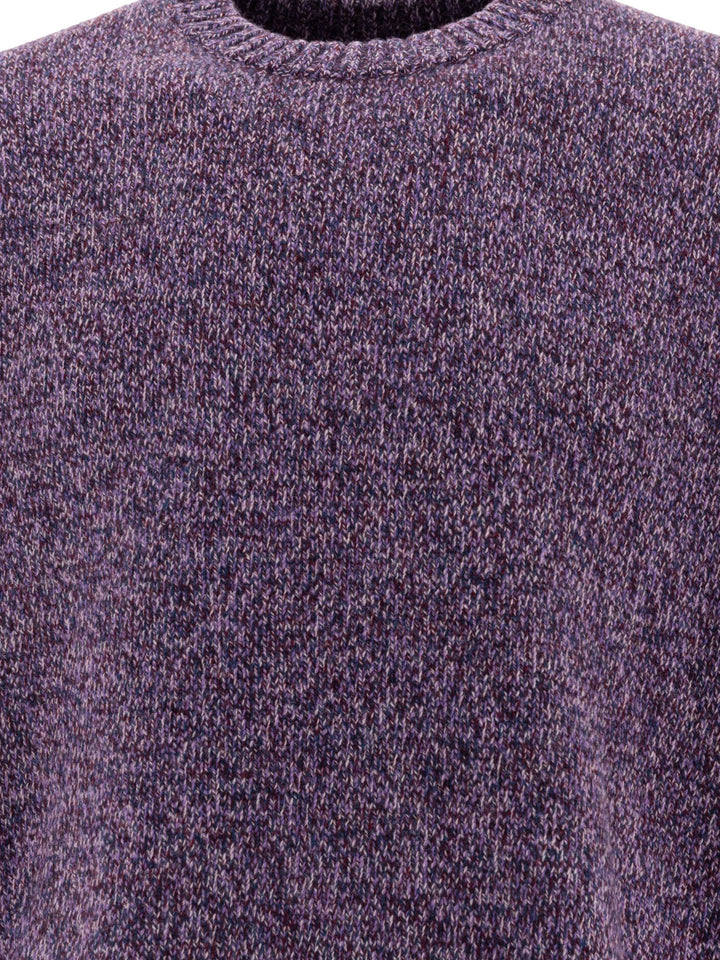 Stockholm Surfboard Club Mélange Sweater Knitwear - Purple | fabb249438bed32a44f86c217979618da6148216