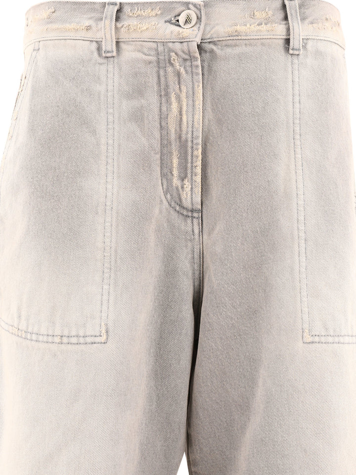The Attico Wide Leg Jeans - Grey | 3c74c0ac7b82dcc900a02ee97d63d542f5dce64e