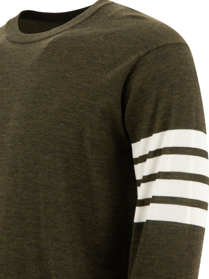 Thom Browne 4 Bar Knitwear - Green | e55589a861c4ca4fee1606f9841dca7385f05f6c