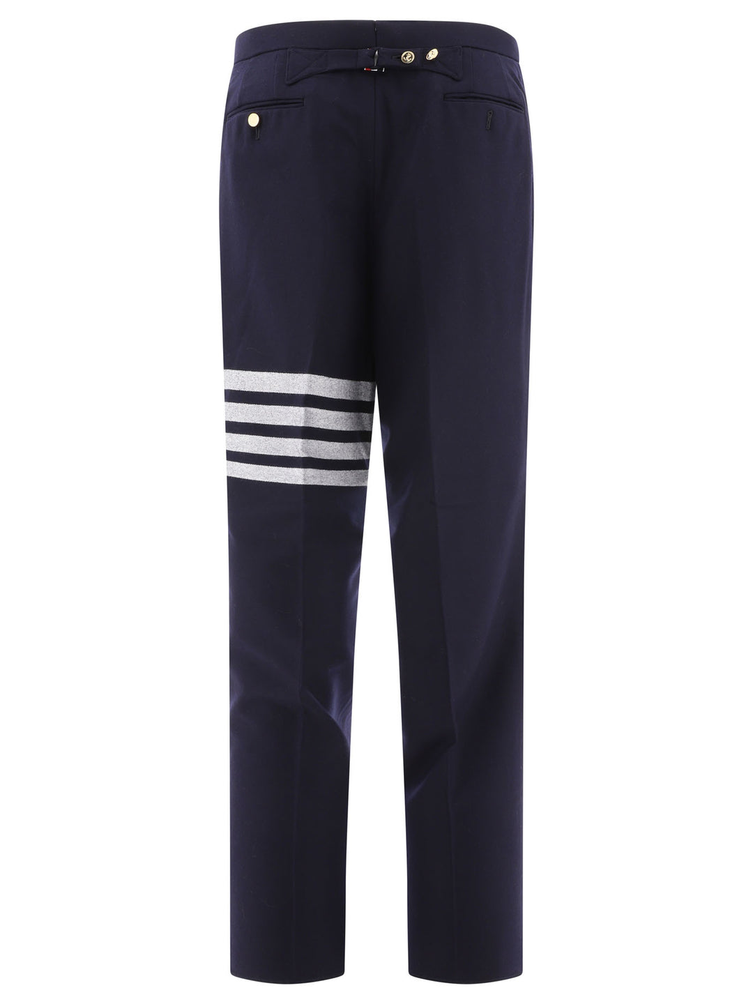 Thom Browne 4-Bar Trousers - Blue | d5bb097470cd1404663841765b9fb2e58f3ba018