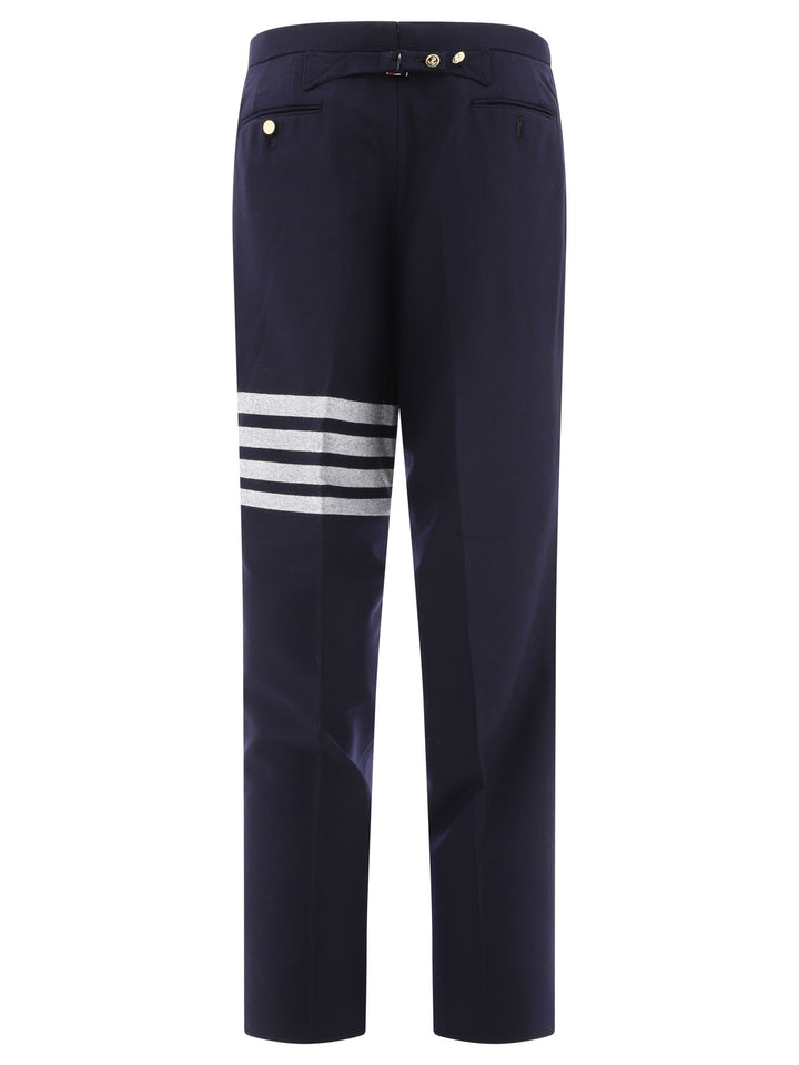Thom Browne 4-Bar Trousers - Blue | d5bb097470cd1404663841765b9fb2e58f3ba018